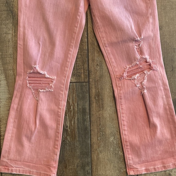 🆕 Flying monkey Baylor Criss Cross Straight Crop Jeans - Picture 5 of 12